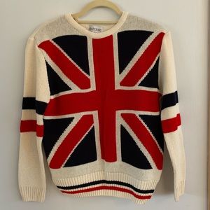 Union Jack Crew Neck Sweatshirt